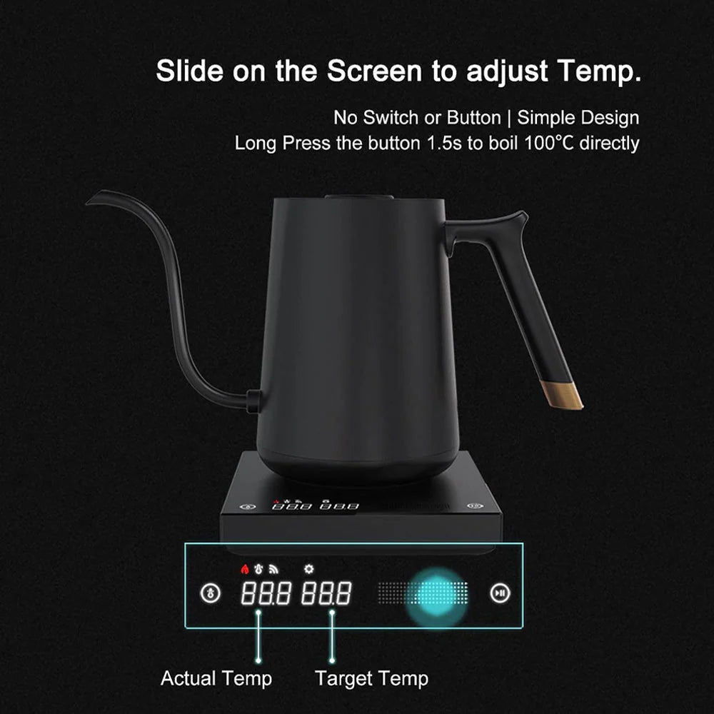 TIMEMORE Fish Smart Electric Coffee Kettle 600ML - Black