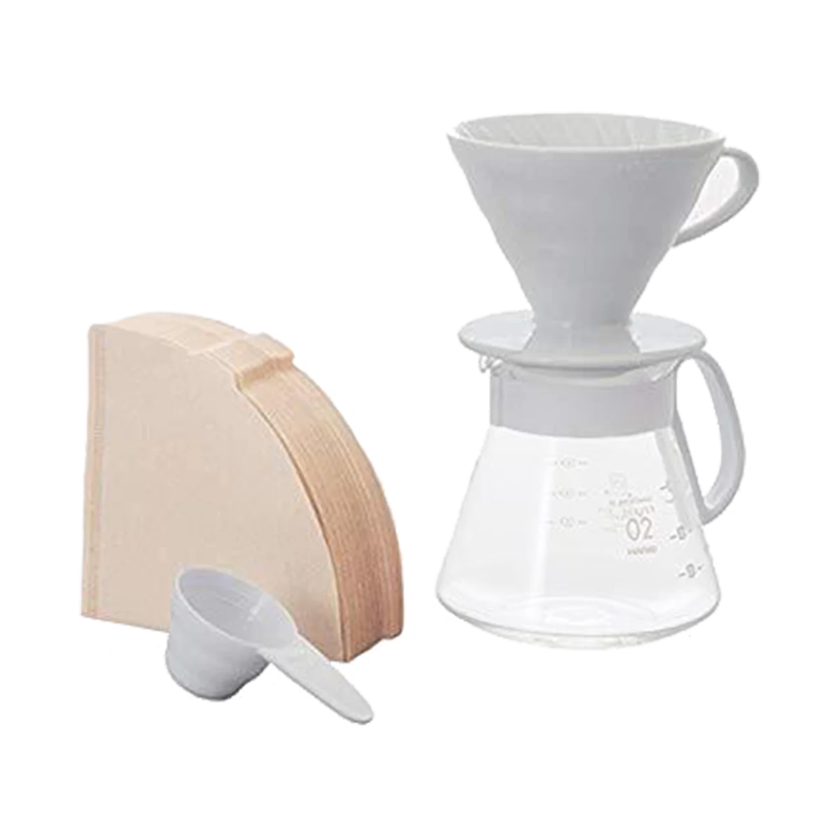 Hario V60 Pour Over Kit 02 - White Ceramic