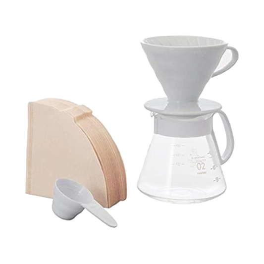 Hario V60 Pour Over Kit 02 - White Ceramic