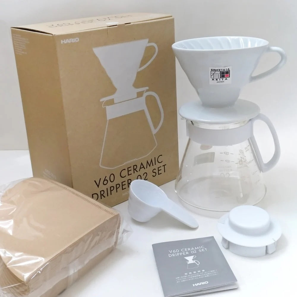 Hario V60 Pour Over Kit 02 - White Ceramic